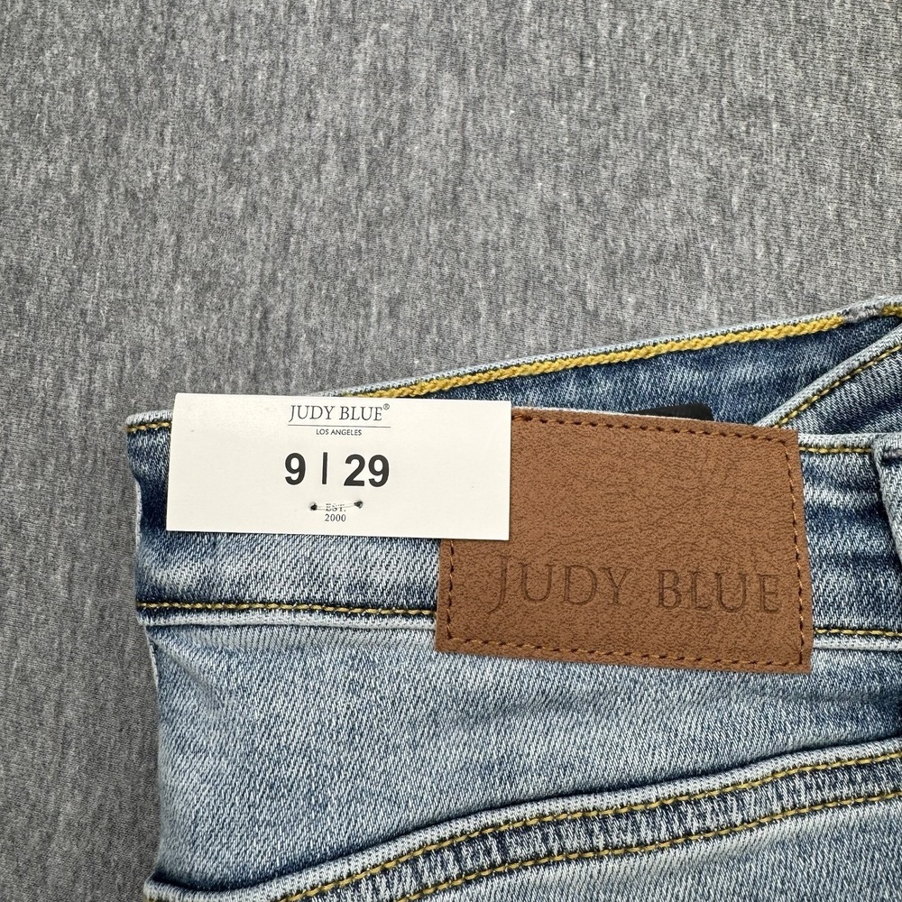 Judy Blue Light Wash Wide Leg Jeans - Picture 8 of 16